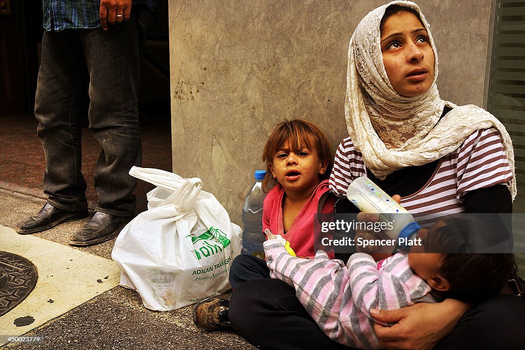 Refugee Crisis Leaves Beirut Streets Filled With Syrian Beggars And Destitute