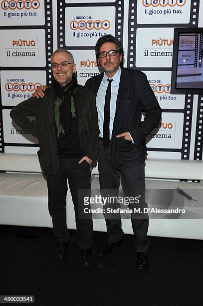 Daniele Luchetti and Sergio Castellitto attends the Casting Awards Ceremony during the 8th Rome Film Festival at the Auditorium Parco Della Musica on...