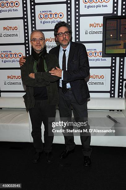 Daniele Luchetti and Sergio Castellitto attends the Casting Awards Ceremony during the 8th Rome Film Festival at the Auditorium Parco Della Musica on...
