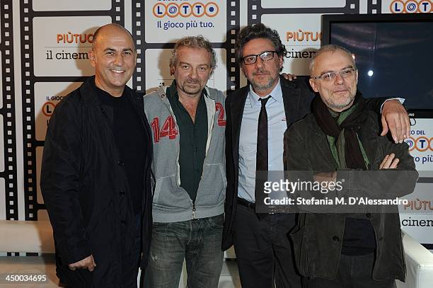 Ferzan Ozpetek, Giovanni Veronesi, Sergio Castellitto and Daniele Luchetti attend the Casting Awards Ceremony during the 8th Rome Film Festival at...
