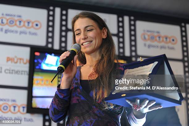 Laura Schettino attends the Casting Awards Ceremony during the 8th Rome Film Festival at the Auditorium Parco Della Musica on November 16, 2013 in...