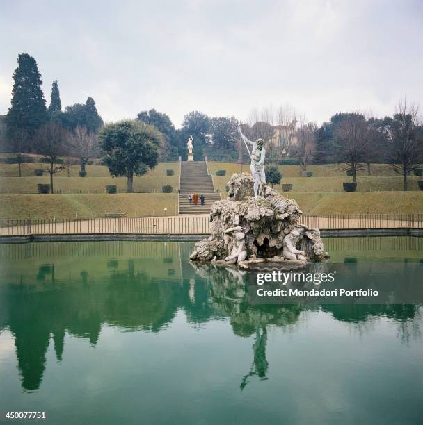 Neptune fountain in the Boboli Gardens , 16th Century.