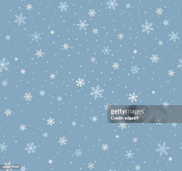 seamless snowflake pattern - snow stock illustrations