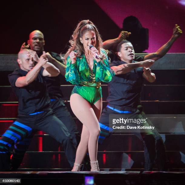 Jennifer Lopez performs at Orchard Beach on June 4, 2014 in Bronx, New York.