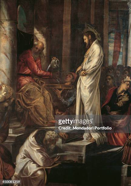 Christ before Pilate , by Jacopo Robusti known as Tintoretto, 1566 - 1567, 16th Century, oil on canvas, 515 x 380 cm.