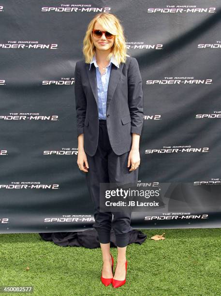 Emma Stone attends 'The Amazing Spiderman 2' Photo Call held at Sony Pictures Studios on November 16, 2013 in Culver City, California.