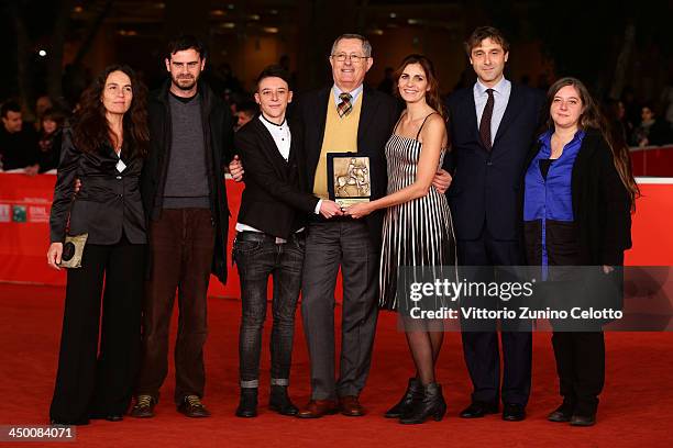 The Jury Members Sabrina Varani and Christian Carmosino of the Doc It Prospettive Italia Doc Award for Best Italian Documentary with the winner...