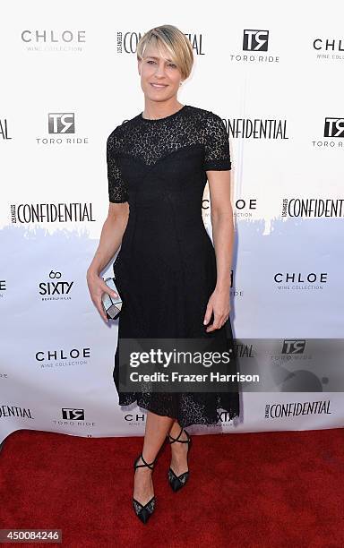 Actress Robin Wright attends Los Angeles Confidential Magazine and Cover Star Robin Wright Celebrate The Magazine's Women Of Influence Issue at SIXTY...