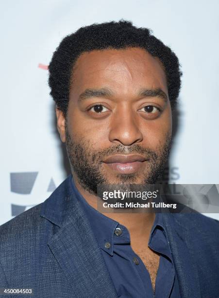 Actor Chiwetel Ejiofor attends a screening of the movie "12 Years A Slave" at AARP's Movies For Grownups Film Festival 2013 at Regal Cinemas L.A....