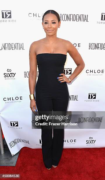 Singer Mel B attends Los Angeles Confidential Magazine and Cover Star Robin Wright Celebrate The Magazine's Women Of Influence Issue at SIXTY Beverly...