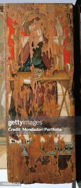 Marriage of Saint Catherine between Saints Simeon and Taddeus , by Lorenzo Salimbeni 15th Century, tempera on wood, 159 x 101 cm.