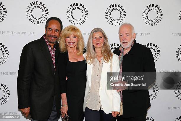 Tim Reid, Loni Anderson, Jan Smithers and Howard Hesseman arrive at The Paley Center For Media Hosts "Baby, If You've Ever Wondered: A WKRP In...