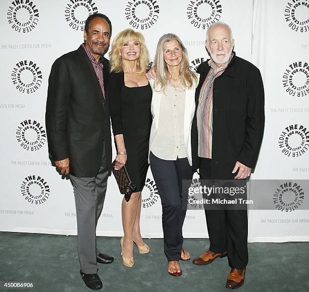 Tim Reid, Loni Anderson, Jan Smithers and Howard Hesseman arrive at the "Baby, If You've Ever Wondered: A WKRP In Cincinnati" reunion held at The...