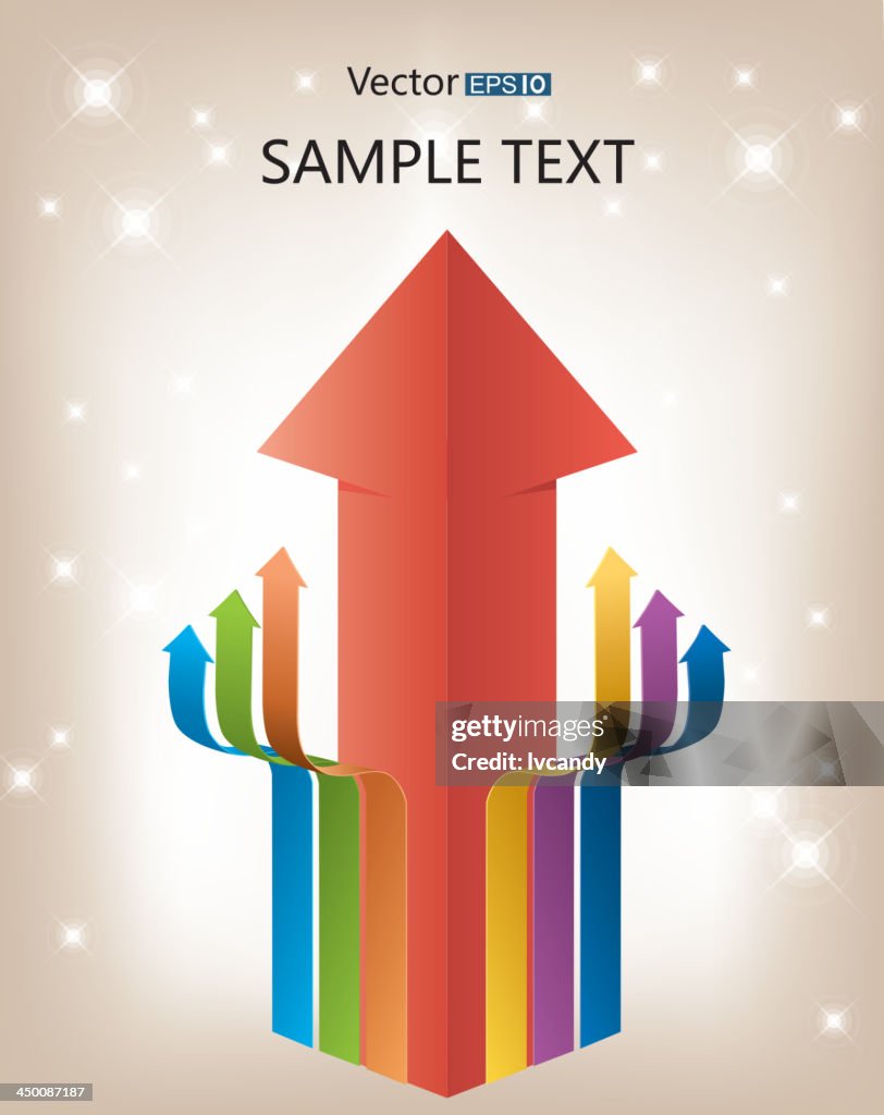 Arrow Gradually Smaller Big Arrow And Small Arrows High-Res Vector Graphic - Getty Images