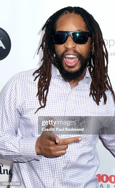 Rapper Lil Jon arriving at Songs Of Hope X 10th Anniversary Event Benefiting City Of Hope at House of Fair on June 4, 2014 in Brentwood, California.