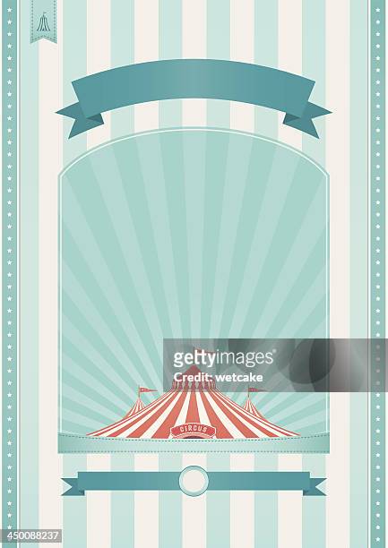 bildbanksillustrationer, clip art samt tecknat material och ikoner med retro circus background - circus tent