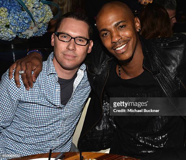 Director Bryan Singer and actor Mehcad Brooks attend the STK Los Angeles 6th Anniversary Party at STK on June 4, 2014 in Los Angeles, California.