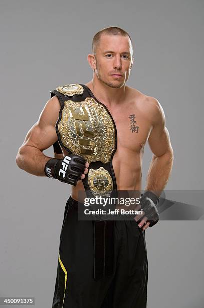 George Ufc Georges St Pierre Ufc Portraits Photos and Premium High Res Pictures ...
