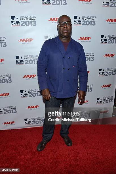 Director Steve McQueen attends a screening of "12 Years A Slave" at AARP's Movies For Grownups Film Festival 2013 at Regal Cinemas L.A. Live on...