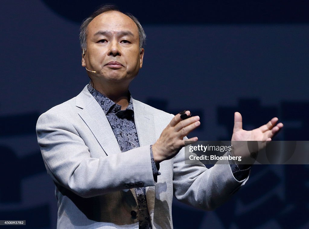 Softbank Chief Executive Officer Masayoshi Son News Conference