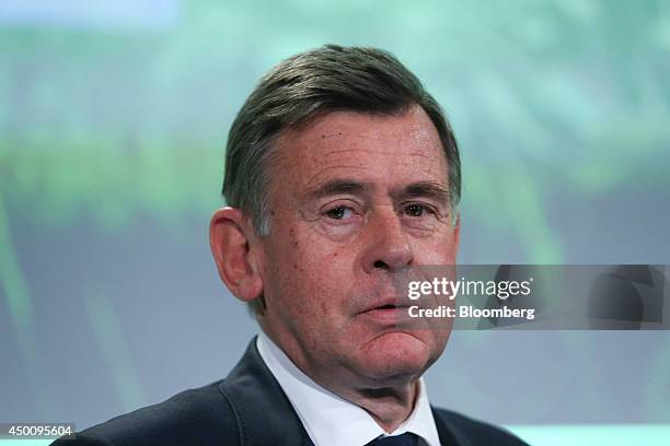 Georges Plassat, chief executive officer of Carrefour SA, pauses during the Freedom and Solidarity Forum in Caen, France, on Thursday, June 5, 2014....