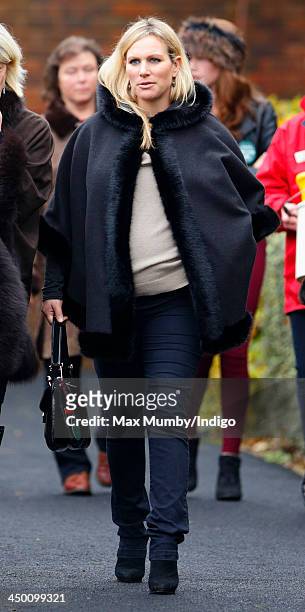 Zara Phillips attends the Paddy Power Gold Cup Day at Cheltenham Racecourse on November 16, 2013 in Cheltenham, England.