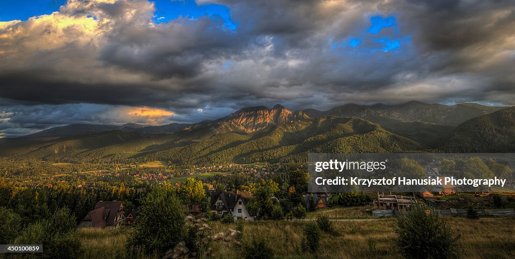 Clouds over Tatry Mountains Zakopane, Poland
