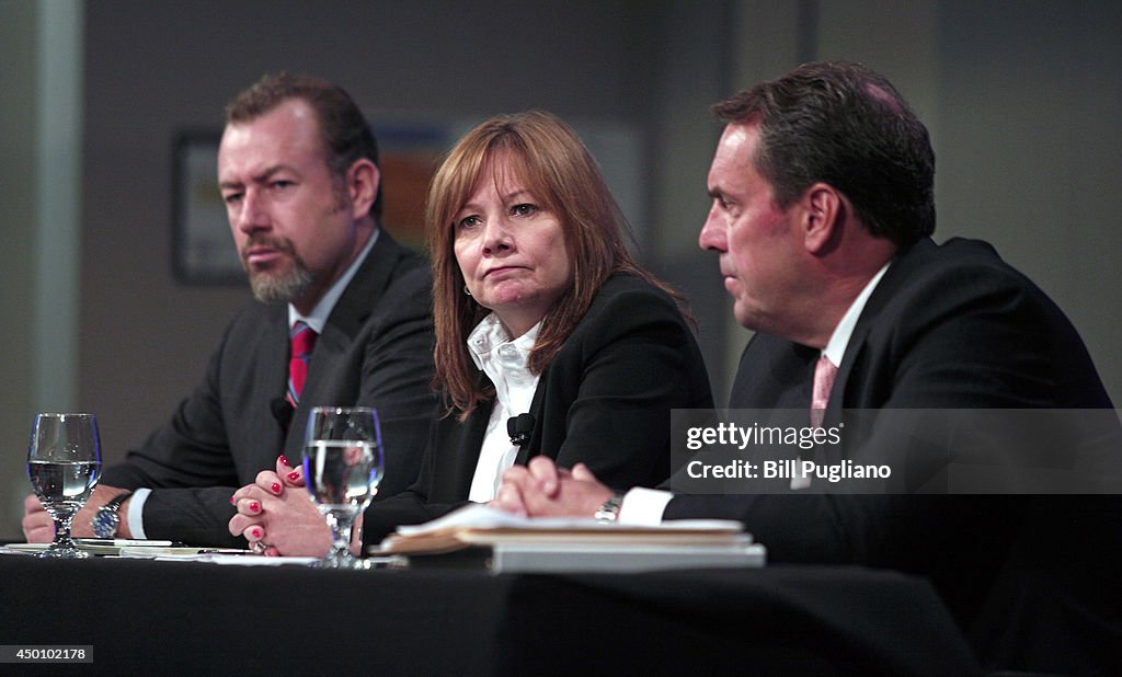 GM CEO Mary Barra Holds Press Conference On Ignition Switch Recall