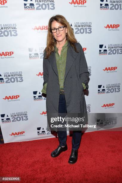 Director Nicole Holofcener attends a screening of the film "Enough Said" at AARP's Movies For Grownups Film Festival 2013 at Regal Cinemas L.A. Live...