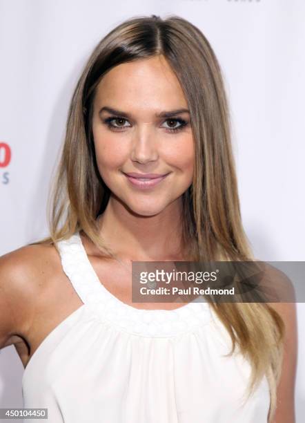 Actress Arielle Kebbel arriving at Songs Of Hope X 10th Anniversary Event Benefiting City Of Hope at House of Fair on June 4, 2014 in Brentwood,...