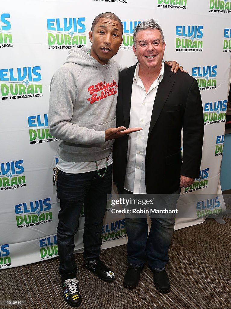 Pharrell Visits "The Elvis Duran Z100 Morning Show"