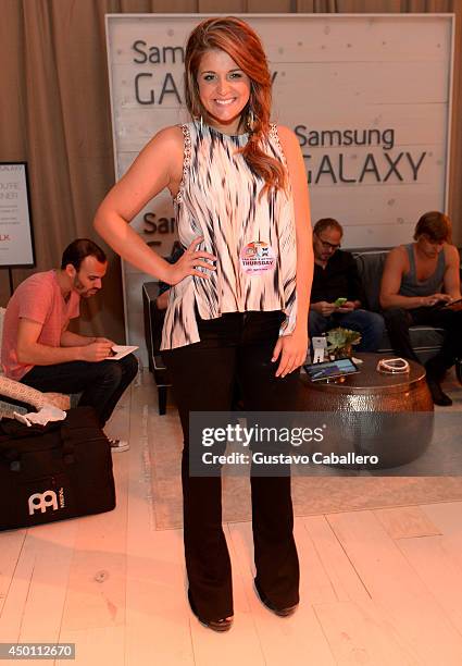 Lauren Alaina at the Samsung Galaxy Artist Lounge at the 2014 CMA Music Festival on June 5, 2014 in Nashville, Tennessee.