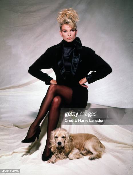 Actress Nicollette Sheridan poses for a portrait in 1987 in Los Angeles, California.