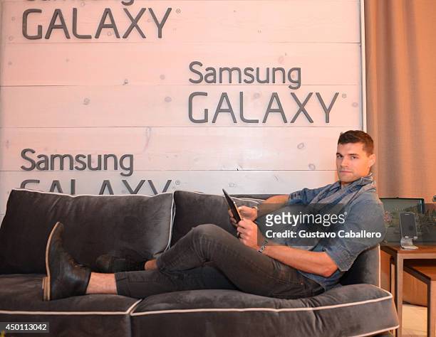 Joel Smallbone at the Samsung Galaxy Artist Lounge at the 2014 CMA Music Festival on June 5, 2014 in Nashville, Tennessee.