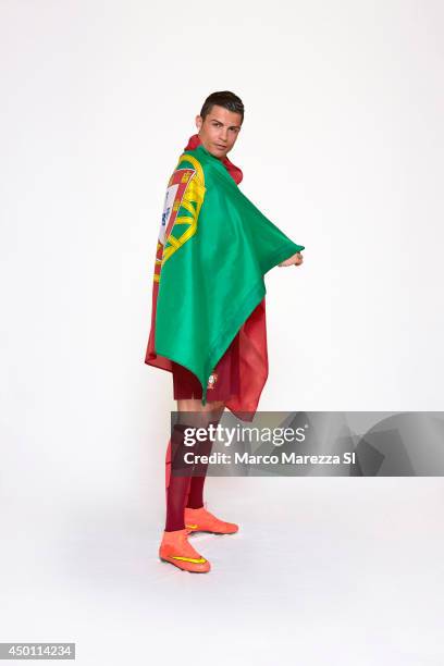 Soccer player Cristiano Ronaldo is photographed for Sports Illustrated on May 30, 2014 in Lisbon, Portugal. CREDIT MUST READ: Marco Marezza/Sports...