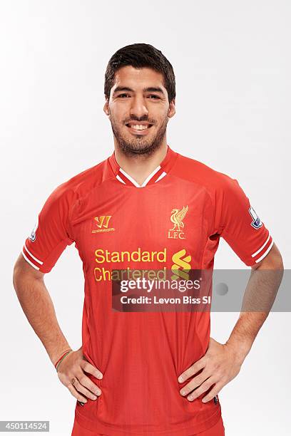 Soccer player Luis Suarez is photographed for Sports Illustrated on April 9, 2014 in London, England. CREDIT MUST READ: Levon Biss/Sports Illustrated...