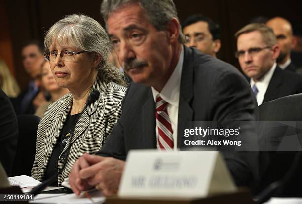 Principal Deputy Director of National Intelligence Stephanie O'Sullivan and Deputy Attorney General James Cole testify during a hearing before the...