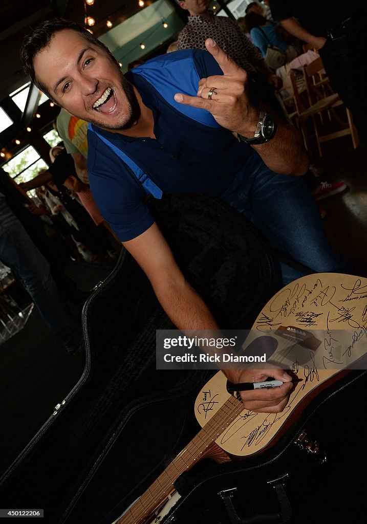Luke Bryan Celebrates Four No. 1 Songs at Party during CMA Music Festival