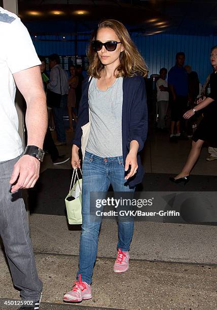 Natalie Portman seen at LAX on June 05, 2014 in Los Angeles, California.