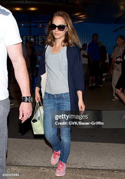 Natalie Portman seen at LAX on June 05, 2014 in Los Angeles, California.