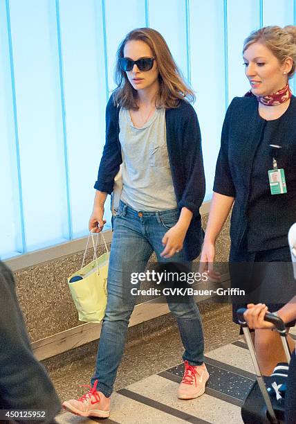 Natalie Portman seen at LAX on June 05, 2014 in Los Angeles, California.