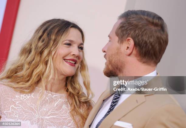 Actress Drew Barrymore and Will Kopelman arrive at the Los Angeles premiere of 'Blended' at TCL Chinese Theatre on May 21, 2014 in Hollywood,...