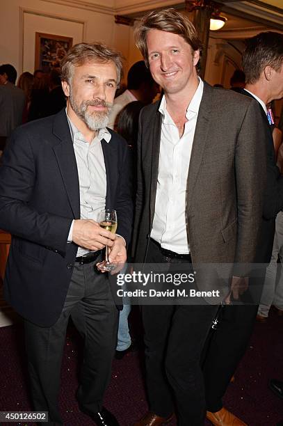 Christoph Waltz and Tom Hooper attends an after party celebrating the press night performance of "Benvenuto Cellini", directed by Terry Gilliam for...