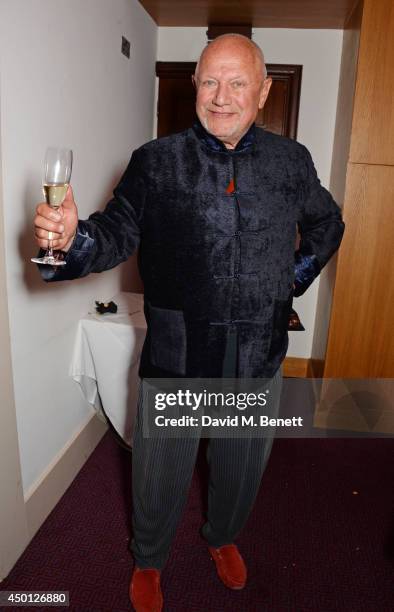 Steven Berkoff attends an after party celebrating the press night performance of "Benvenuto Cellini", directed by Terry Gilliam for the English...