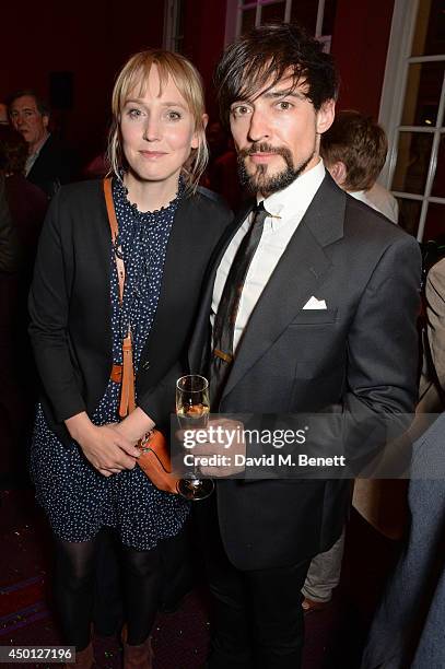 Hattie Morahan and Blake Ritson attend an after party celebrating the press night performance of "Benvenuto Cellini", directed by Terry Gilliam for...