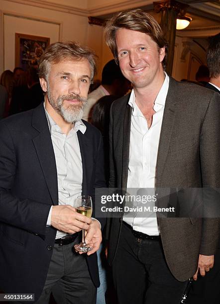 Christoph Waltz and Tom Hooper attends an after party celebrating the press night performance of "Benvenuto Cellini", directed by Terry Gilliam for...