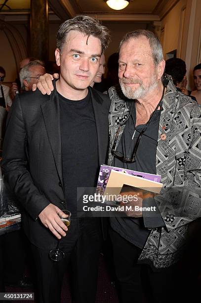 Music Director Edward Gardner and Terry Gilliam attend an after party celebrating the press night performance of "Benvenuto Cellini", directed by...