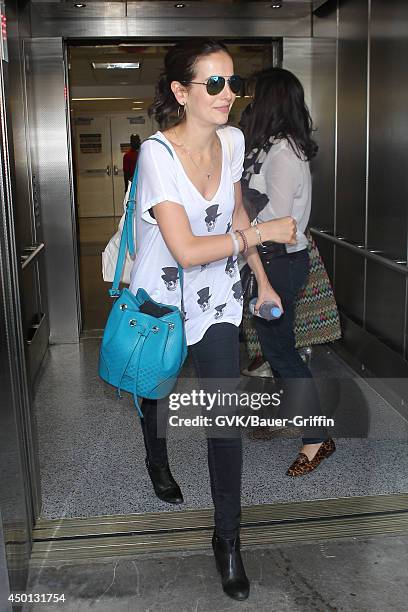 Camilla Belle seen at LAX on June 05, 2014 in Los Angeles, California.