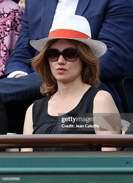 Marine Delterme attends Day 12 of the French Open 2014 held at Roland-Garros stadium on June 5, 2014 in Paris, France.