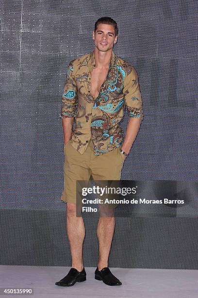 Model walks the runway during the Radzuan Radziwill show as a part of the Malaysia Eleganza 2014 hosted by Datin Paduka Seri Rosmah Mansor At Pre...